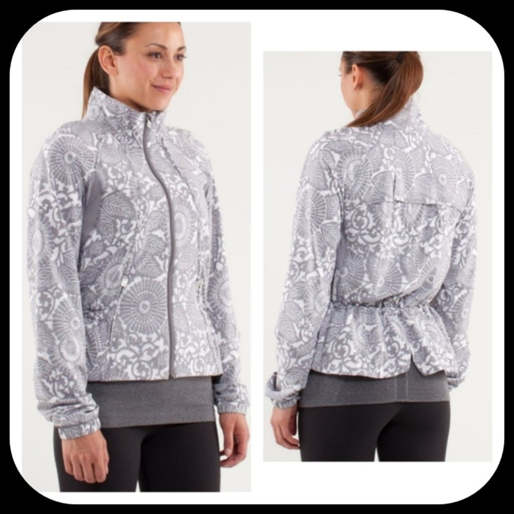 LULULEMON || Travel To Track Jacket “Beachy Floral Fossil”